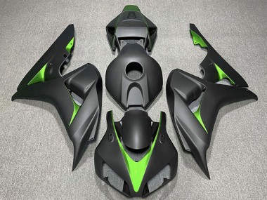 2006-2007 Matte Black Green Honda CBR1000RR Motorcycle Fairings Canada