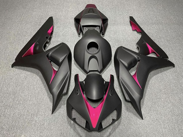 2006-2007 Matte Black Pink Honda CBR1000RR Motorcycle Fairings Canada