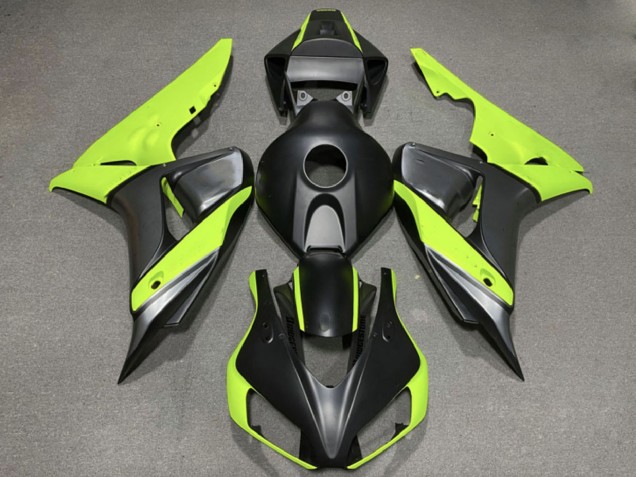 2006-2007 Green Matte Black Honda CBR1000RR Motorcycle Fairings Canada