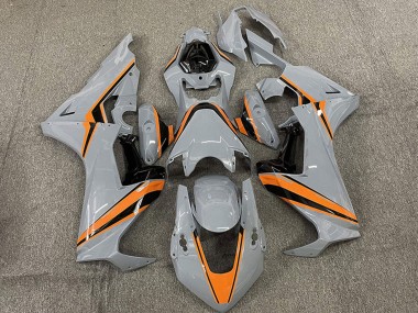 2017-2023 Nardo Grey with Orange Stripe Honda CBR1000RR Motorcycle Fairings Canada