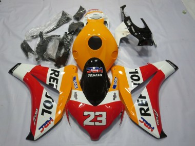 2008-2011 Orange White Red Glossy Black Repsol 23 Honda CBR1000RR Motorcycle Fairings Canada