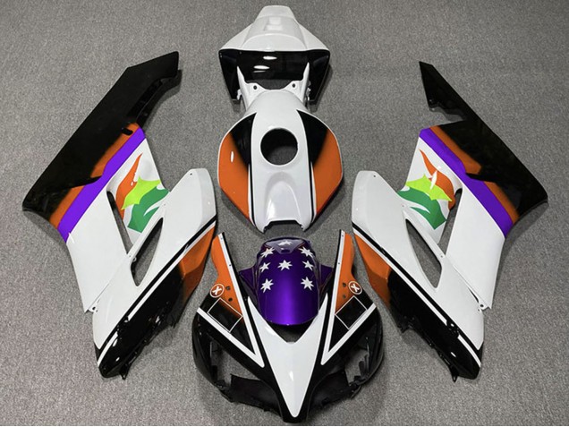 2004-2005 White Orange Purple Glossy Black Star Honda CBR1000RR Motorcycle Fairings Canada