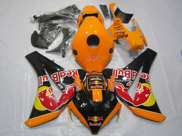2008-2011 Orange Yellow Glossy Black Red Bull Honda CBR1000RR Motorcycle Fairings Canada
