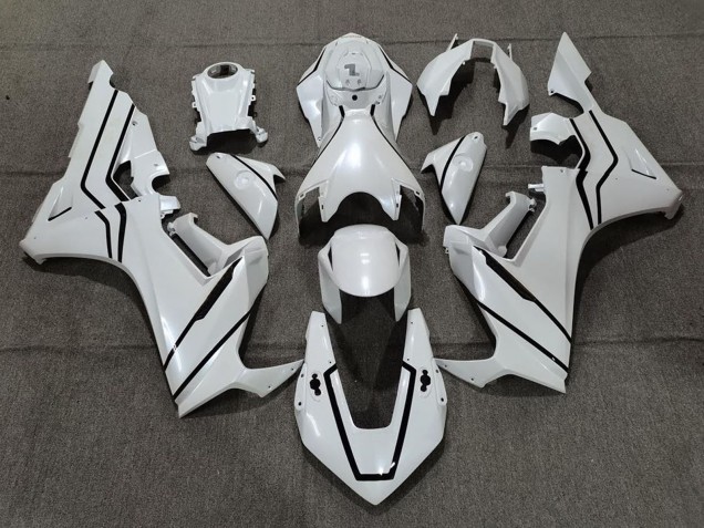 2017-2024 Pearl White Black Lining Honda CBR1000RR Motorcycle Fairings Canada