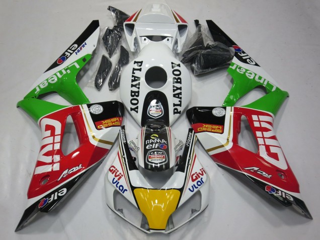 2006-2007 White Red Green Yellow Black Givi PlayBoy Honda CBR1000RR Motorcycle Fairings Canada