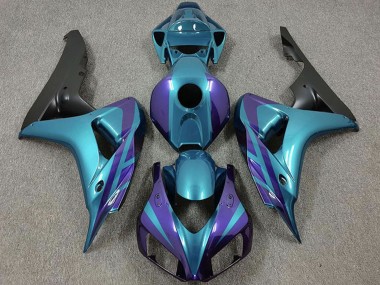 2006-2007 Purple Emerald Matte Black Honda CBR1000RR Motorcycle Fairings Canada