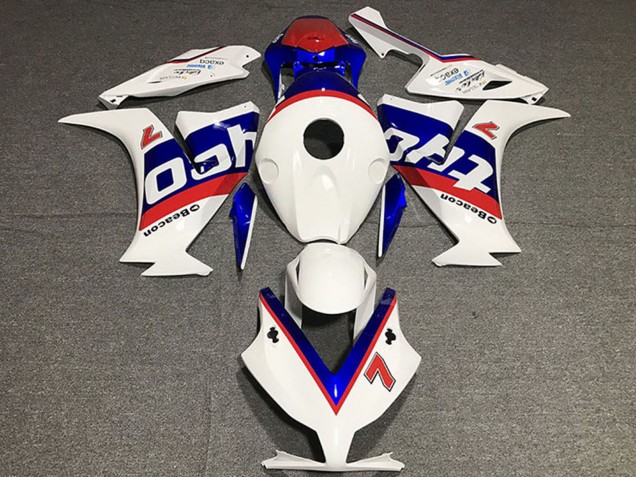 2012-2016 White Red Blue Tyco Honda CBR1000RR Motorcycle Fairings Canada