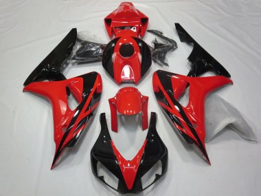 2006-2007 Red Glossy Black OEM Style No Decals Honda CBR1000RR Motorcycle Fairings Canada