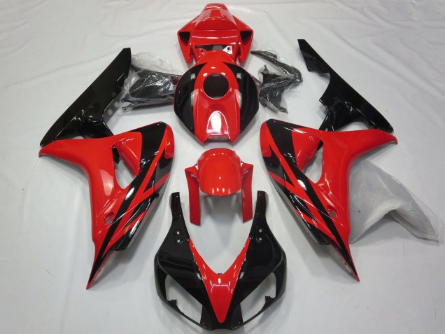 2006-2007 Red Glossy Black OEM Style No Decals Honda CBR1000RR Motorcycle Fairings Canada