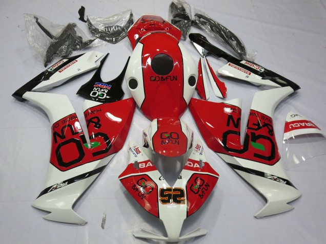 2012-2016 White Red Go&Fun Honda CBR1000RR Motorcycle Fairings Canada