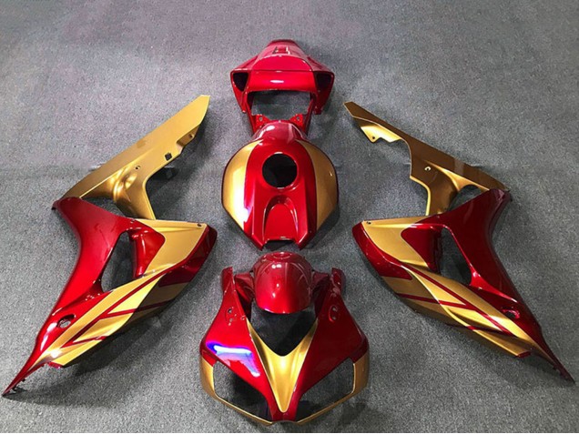 2006-2007 Gold Red Honda CBR1000RR Motorcycle Fairings Canada