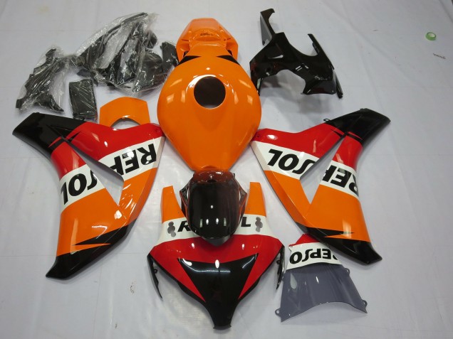 2008-2011 Orange White Red Glossy Black Repsol Honda CBR1000RR Motorcycle Fairing Canada