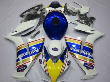 2012-2016 White Blue Gold Rothmans Honda CBR1000RR Motorcycle Fairings Canada