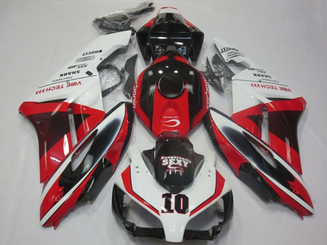 2004-2005 White Red Glossy Black Sexy VIBE TECH Honda CBR1000RR Motorcycle Fairings Canada