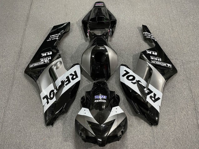 2004-2005 Silver White Glossy Black Repsol Honda CBR1000RR Motorcycle Fairings Canada