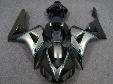 2006-2007 Silver Blue Glossy Black Pin Stripe Honda CBR1000RR Motorcycle Fairings Canada