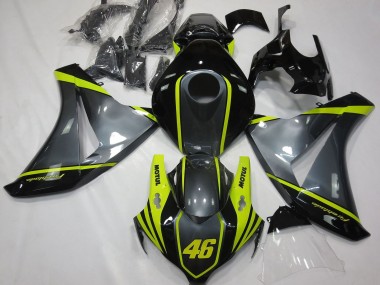 2008-2011 Grey Yellow Glossy Black 46 Honda CBR1000RR Motorcycle Fairings Canada