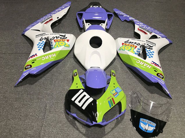2006-2007 White Blue Green Glossy Black Toy Story Honda CBR1000RR Motorcycle Fairings Canada