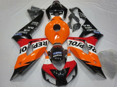 2006-2007 Orange White Red Glossy Black Repsol Honda CBR1000RR Motorcycle Fairings Canada