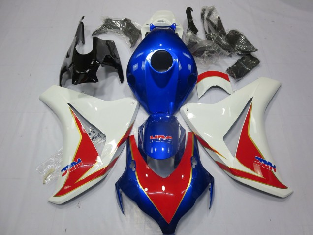 2008-2011 White Blue Red HRC Honda CBR1000RR Motorcycle Fairings Canada