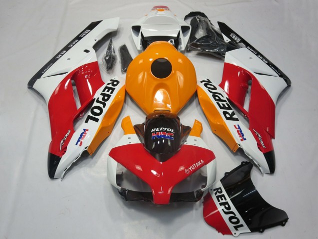 2004-2005 White Orange Red Glossy Black Repsol HRC Honda CBR1000RR Motorcycle Fairings Canada