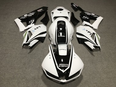 2013-2023 White Glossy Black Honda CBR600RR Motorcycle Fairings Canada