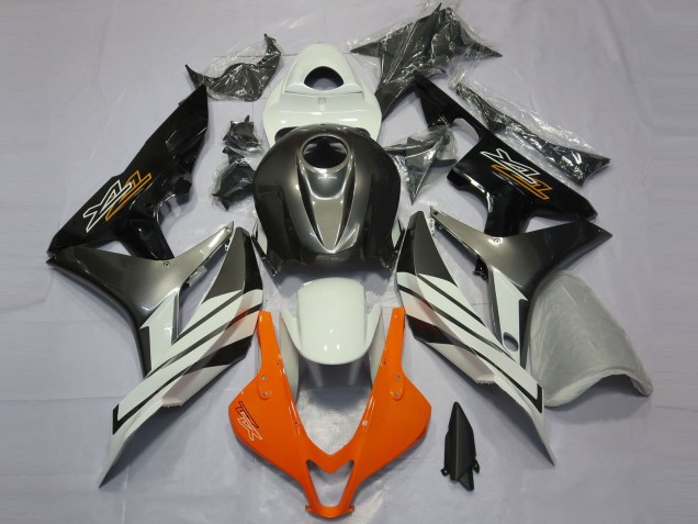 2007-2008 White Grey Glossy Black Honda CBR600RR Motorcycle Fairings Canada