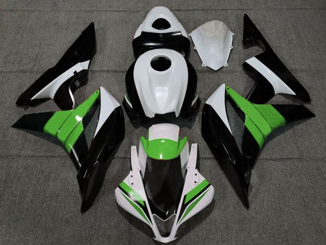 2007-2008 White Green Glossy Black Honda CBR600RR Motorcycle Fairings Canada