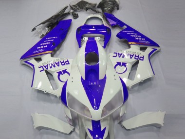 2005-2006 White Blue Pramac Honda CBR600RR Motorcycle Fairings Canada