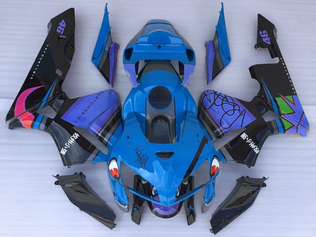 2005-2006 Blue Shark Honda CBR600RR Motorcycle Fairings Canada