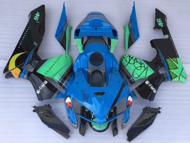 2005-2006 Blue Green Black Shark Honda CBR600RR Motorcycle Fairings Canada