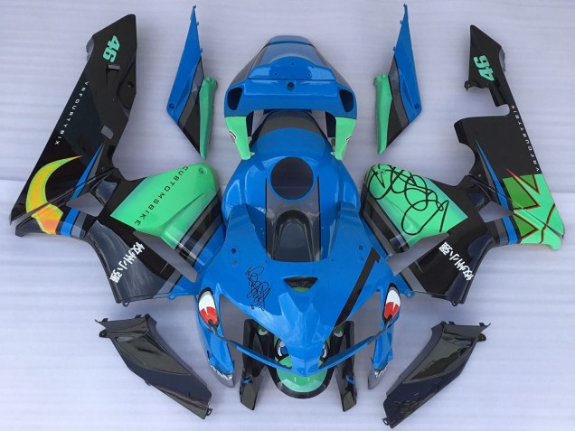 2005-2006 Blue Green Black Shark Honda CBR600RR Motorcycle Fairings Canada