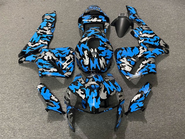 2005-2006 Camouflage Blue Honda CBR600RR Motorcycle Fairings Canada
