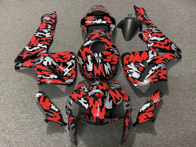 2005-2006 Camouflage Red Honda CBR600RR Motorcycle Fairings Canada
