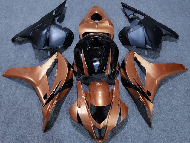 2009-2012 Candy Orange Glossy Black Honda CBR600RR Motorcycle Fairings Canada
