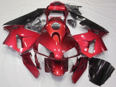 2003-2004 Red Glossy Black Honda CBR600RR Motorcycle Fairing Kits Canada