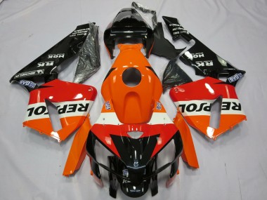 2005-2006 Orange White Red Glossy Black Repsol Honda CBR600RR Motorcycle Fairing Canada