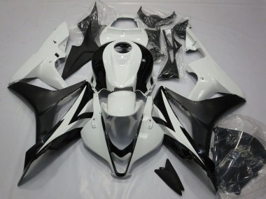 2007-2008 White Matte Black Honda CBR600RR Motorcycle Fairing Kits Canada