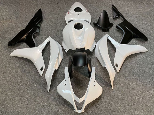 2007-2008 White Matte Black Honda CBR600RR Motorcycle Fairing Canada
