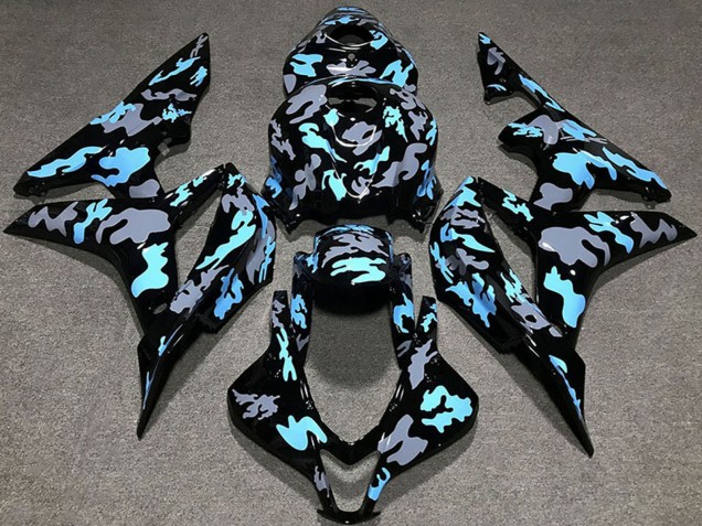 2007-2008 Blue Grey Camouflage Honda CBR600RR Motorcycle Fairings Canada