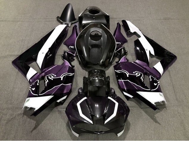 2013-2026 Black Carbon Fiber White Purple Bull Honda CBR600RR Motorcycle Fairings Canada