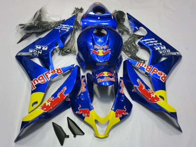2007-2008 Blue Yellow Red Bull Honda CBR600RR Motorcycle Fairings Canada