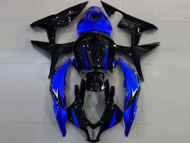 2007-2008 Blue Glossy Black Honda CBR600RR Motorcycle Fairings Canada