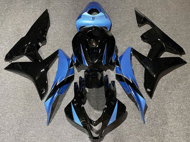 2007-2008 Light Blue Glossy Black Honda CBR600RR Motorcycle Fairings Canada