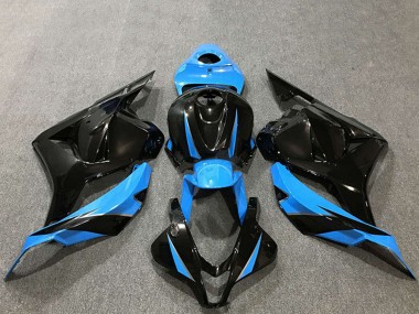 2009-2012 Sky Blue Glossy Black Honda CBR600RR Motorcycle Fairings Canada