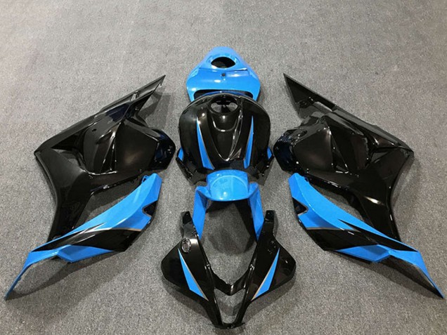 2009-2012 Sky Blue Glossy Black Honda CBR600RR Motorcycle Fairings Canada