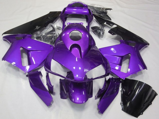 2003-2004 Purple Glossy Black Honda CBR600RR Motorcycle Fairing Canada