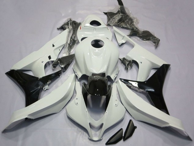 2007-2008 White Glossy Black Honda CBR600RR Motorcycle Fairings Canada