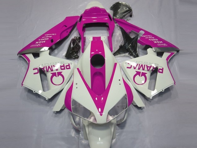 2003-2004 White Pink Pramac Honda CBR600RR Motorcycle Fairings Canada