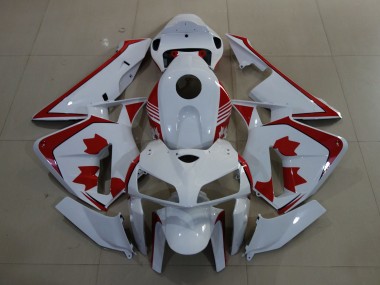 2005-2006 White Red Canada Honda CBR600RR Motorcycle Fairings Canada